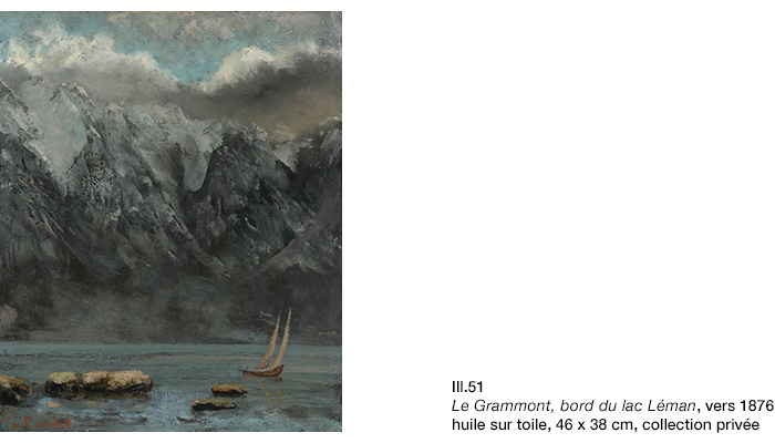 Gustave Courbet, Le Grammont, bord du lac Léman