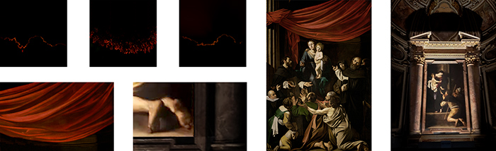 Caravaggio, Madonna del Rosario ; Caravaggio, Madonna dei Pellegrini