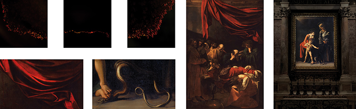 Caravaggio, Morte della Vergine ; Caravaggio, Madonna dei Palafrenieri